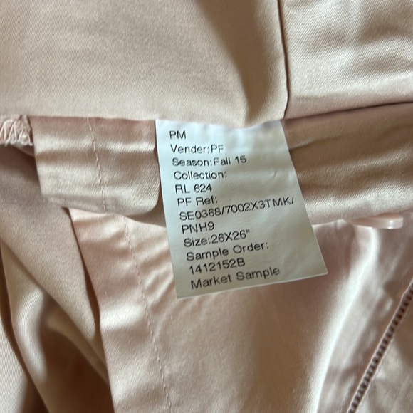 Ralph Lauren Euro Sham dust Rose satin pillow case - Picture 4 of 5